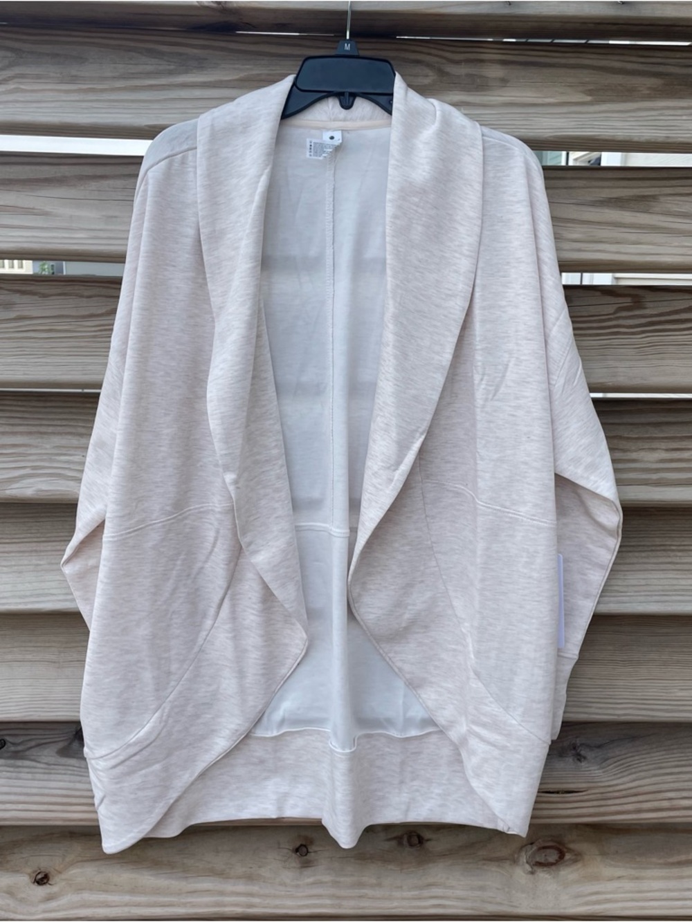 Yogalicious Heather Crystal Gray Scuba London Open Cardigan Women M & L NWT - Picture 14 of 16